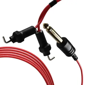 Element Tattoo Supply Tattoo Clip Cord 6 Feet Ultra Thin for Machines Red Lightweight