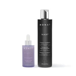 MONAT IR Clinical Hair Thinning Defense Serum & Black Shampoo + Conditioner - 2-in-1 Formula