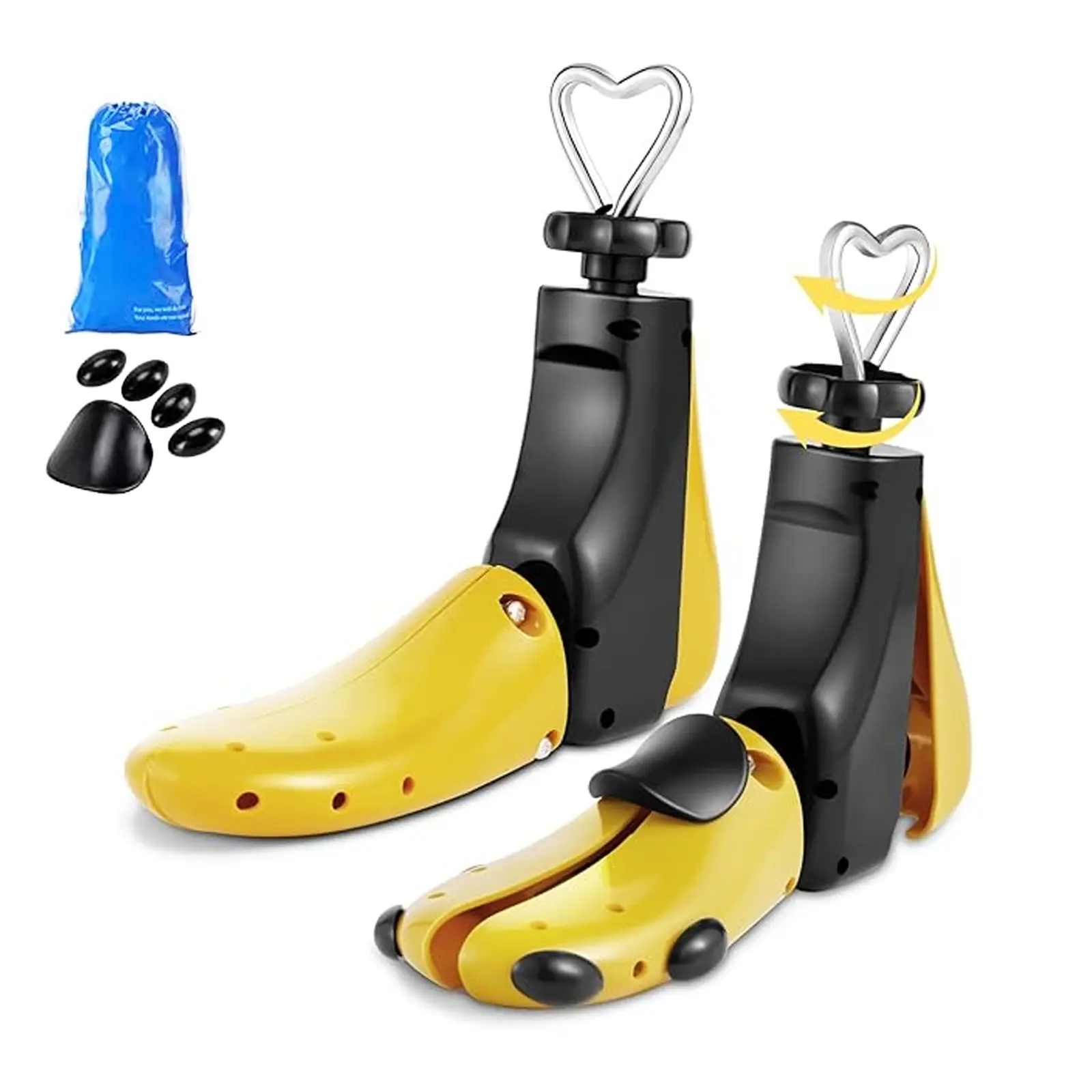 2pcs Shoe Stretcher Men, Women Leather Boot Stretcher for Wide Feets, Shoe Tree Adjustable Boot Widener Stretcher