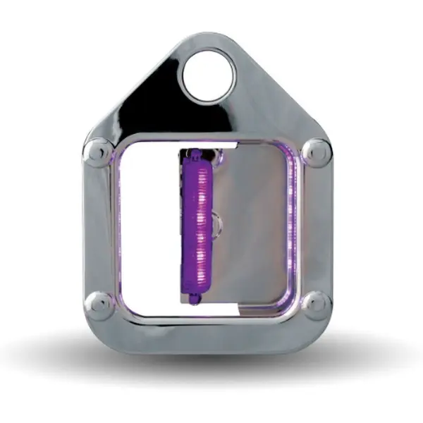 DOOR HANDLE COVER WITH PURPLE LED LIGHT (PASSENGER) FITS 4 RIVET 2005 & OLDER KW