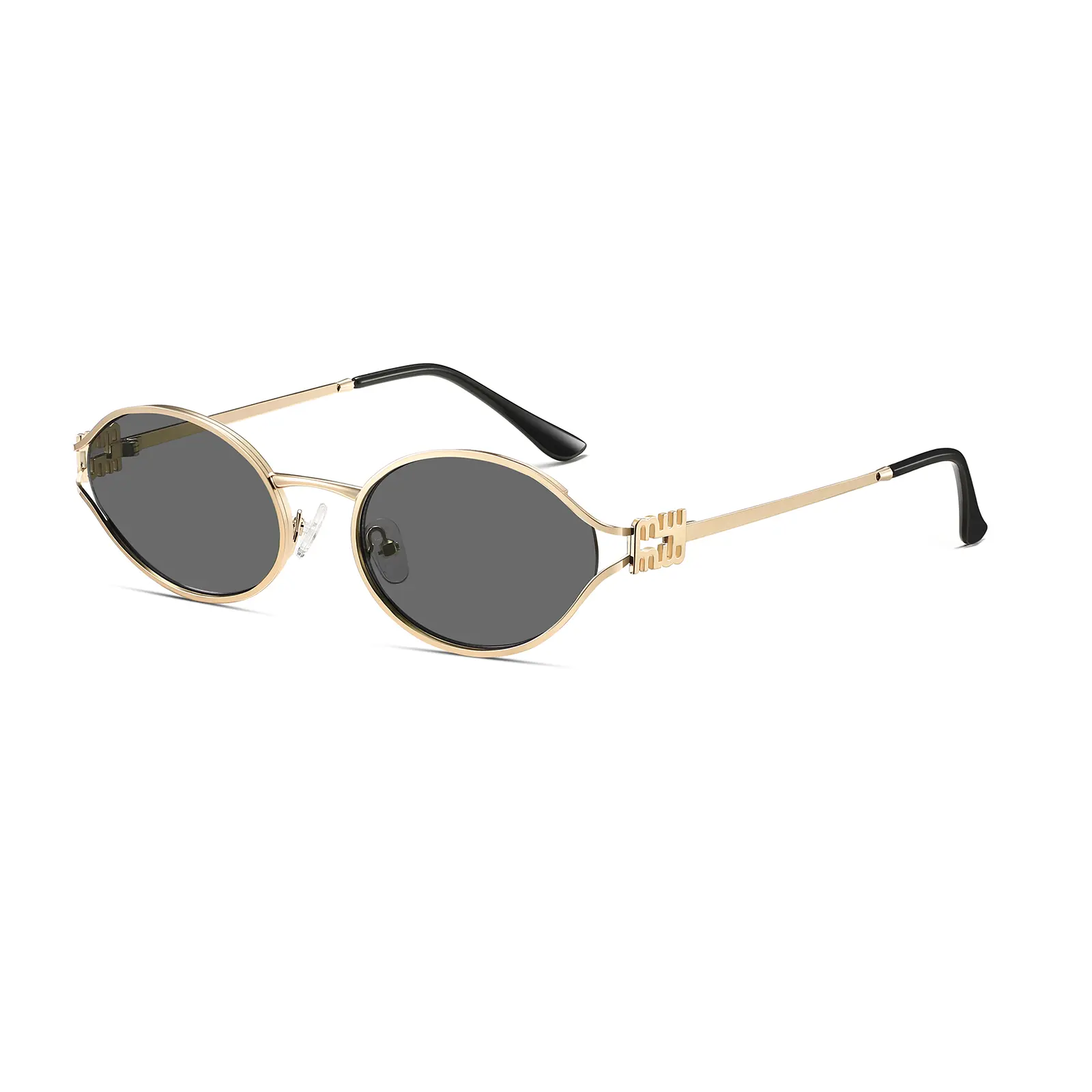 kimorn Retro 90s Small Oval Sunglasses for Women, Full Rim Metal Frame with UV Protection, Stylish Accessory for Travel & Festivals, Stylish Accessories, 90S Style, Travel Outfits, Casual, Compact Frame