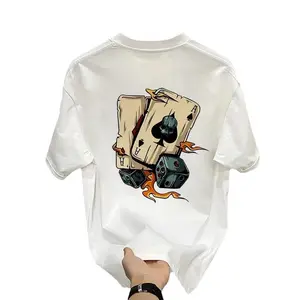 "Ace of Spades Dice Skull" Old School Shirt, Poker Player Tee, Edgy Streetwear T-Shirt