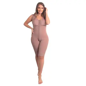 Post-Operative Shapewear Ref. 09366 - High Compression Lycra Shaping Garment with Integrated Bra & Perineal Opening for Lipo 360 & Tummy Tuck Recovery
