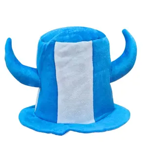 Bull Horn Top Hat Cotton Fan Hat for World Cup 2026 Celebrations