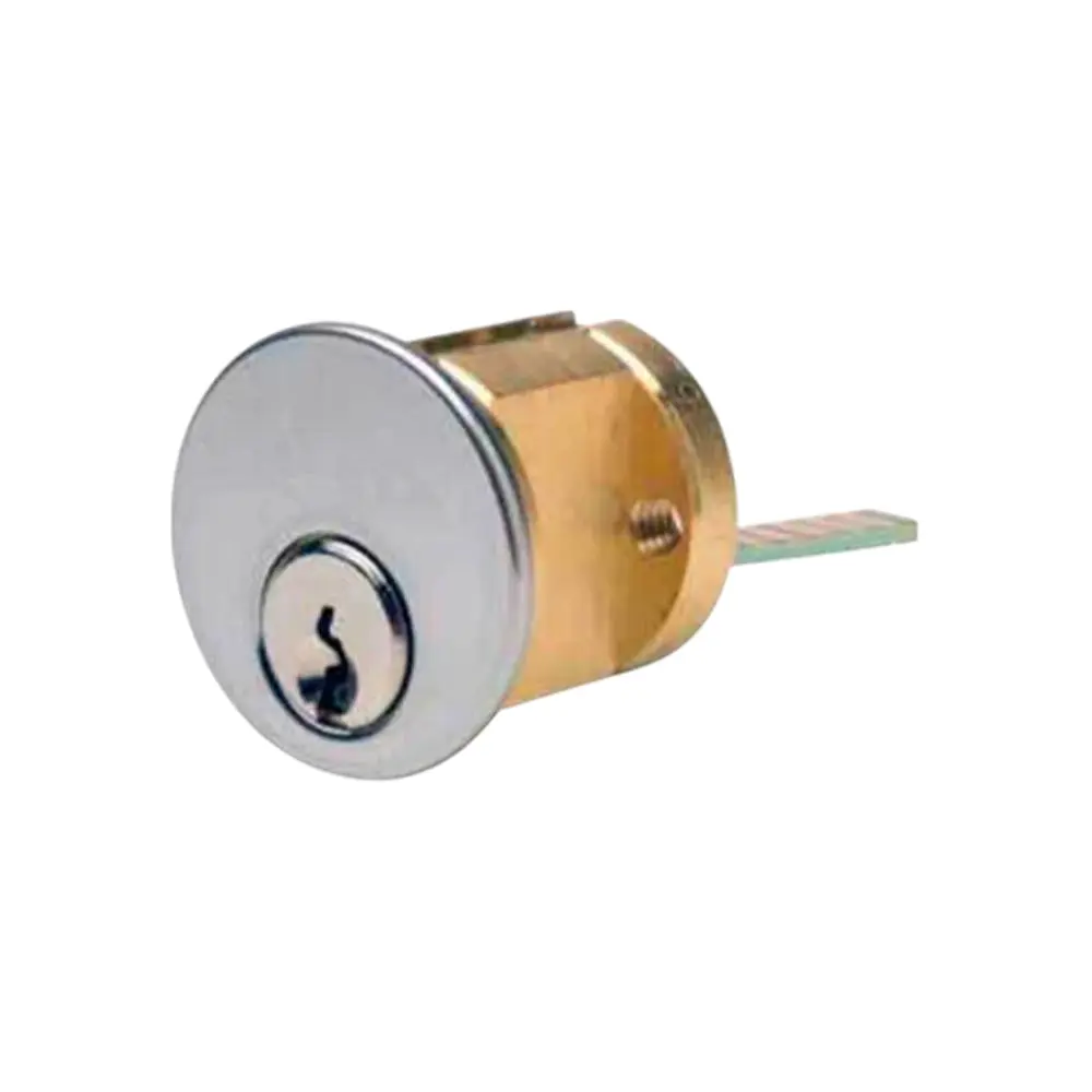 ILCO Door Security Lock - 5-Pin Rim Cylinder, 1 1/8" (28.6mm) Size, Sargent LA Compatible, KD, 26D, Satin Chrome Finish, Grade 1