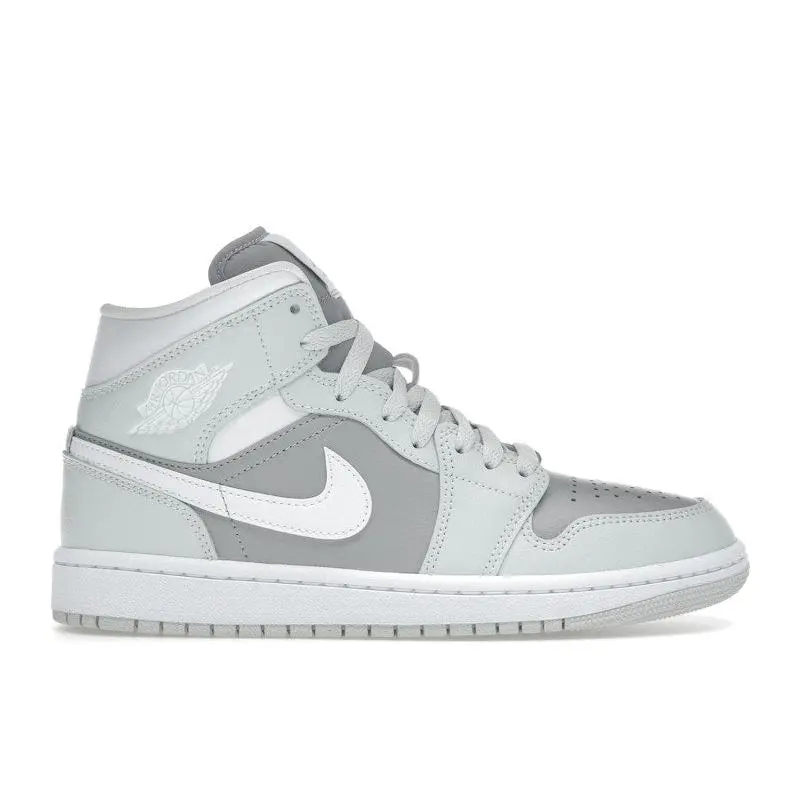 Jordan Women's 1 Mid Photon Dust Atmosphere Grey, from StockX