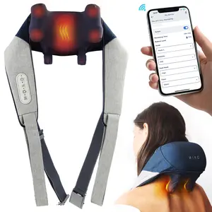 Shiatsu Neck and Back Massager Hands Free with Soothing Heat - App Controlled