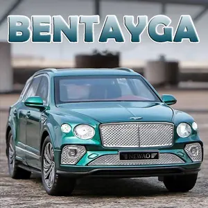 1:24 Miniature Bintang Car Toy Model Alloy Die-cast Vehicle Pull-back 6 Doors Openable Sound Light SUV Model Children's Gift