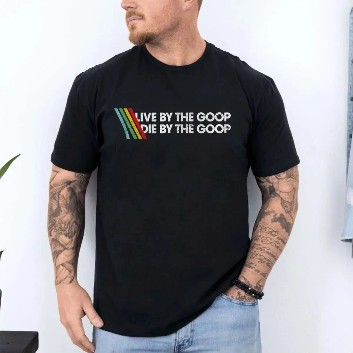 Live By The Goop Die By The Goop Shirt, Funny Gamer Sweatshirt, Arc Goop Hoodie, Burnt Peanut Humor Graphic Tee, Unisex Sweater Pullover Tee
