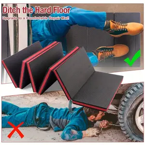Portable EVA Repair Mat - Thickened Anti-Slip Folding Design, Handle for Easy Carry, Universal Protection Mat - Under-Car Work/Gardening Kneeling/Home Fitness/Picnic Camping, Shop Floor Mat