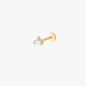 Studs Micro Stacked Baguette Flatback Stud