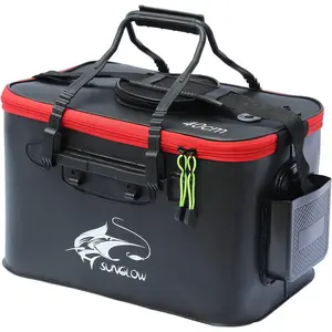 6Gallon/8Gallon/10Gallon Foldable EVA Fishing Bucket Multi-Functional Live Fish Bait Container Outdoor Camping Fishing Bag Fish Protection Bucket