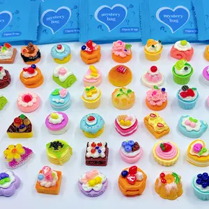 Miniature Simulated Tiny Dessert, Cake & Bread Food Play Toys Pretend Play Set – Surprise Lucky Blind Bags for Kids' Make-Believe Play, Small Reward Gifts for Students in Class Activities, and Reward Gifts for Kids' Birthdays, Festivals and Gatherings