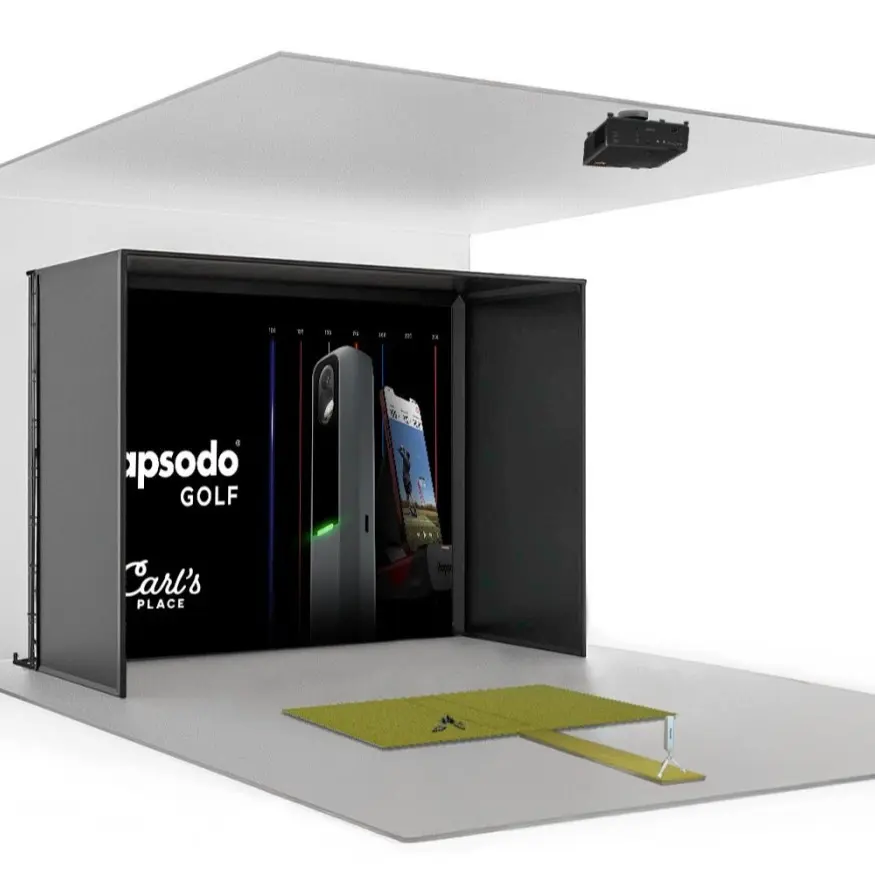 Carl's Rapsodo MLM2PRO Golf Simulator Package - DIY Kit, Launch Monitor, Indoor Setup for All-Year Practice