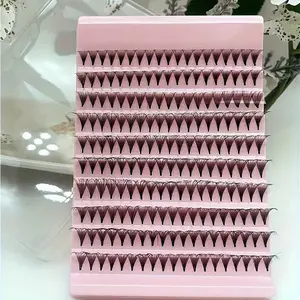 10D Thick Eyelash Extensions, 190pcs/set Mixed Length Individual False Eyelashes, Longer Looking Eyelashes, Volume Individual Lash, Diy Individual Lashes, Eye Makeup Enhancement Tool for Women & Girls, Cosmetic