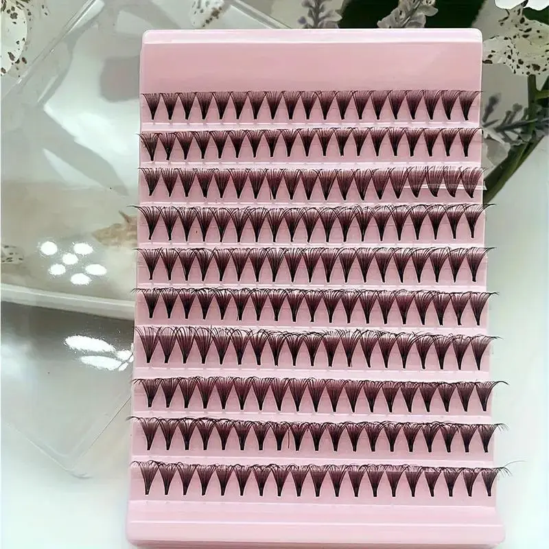 10D Thick Eyelash Extensions, 190pcs/set Mixed Length Individual False Eyelashes, Longer Looking Eyelashes, Volume Individual Lash, Diy Individual Lashes, Eye Makeup Enhancement Tool for Women & Girls, Cosmetic