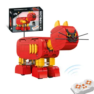 Remote Control Machinery Cat Building Blocks Kit & Set (2143PCS) – RC Dynamic Model with Mechanical Details & Signal Antenna, DIY Craft Gift for Teens & Adults 14+, Ideal Christmas Present for Hobbyists & Home Decor Enthusiasts