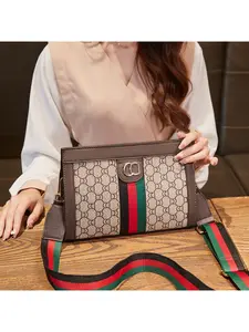 Niche women's new trendy fashion chain bag, crossbody shoulder bag, versatile small square bag