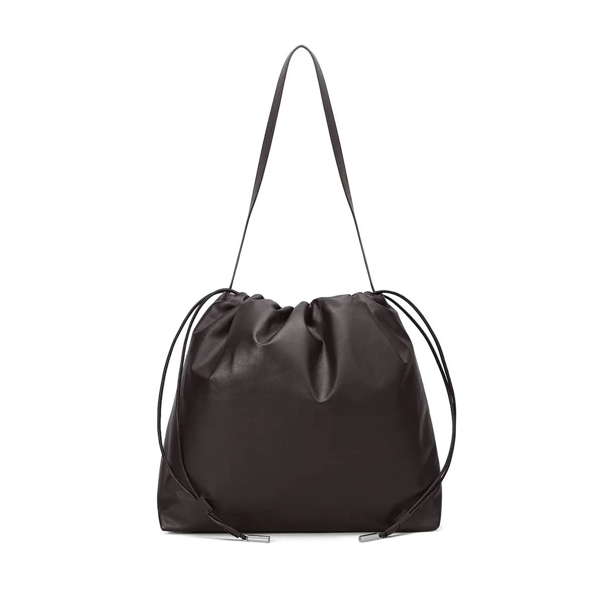 SADI Women's Genuine Cowhide Cloud Bag - 2026 New Minimalist Solid Plain Design, Large Capacity, Adjustable Strap, Casual Wear Cloud Shape Shoulder-Crossbody Bag