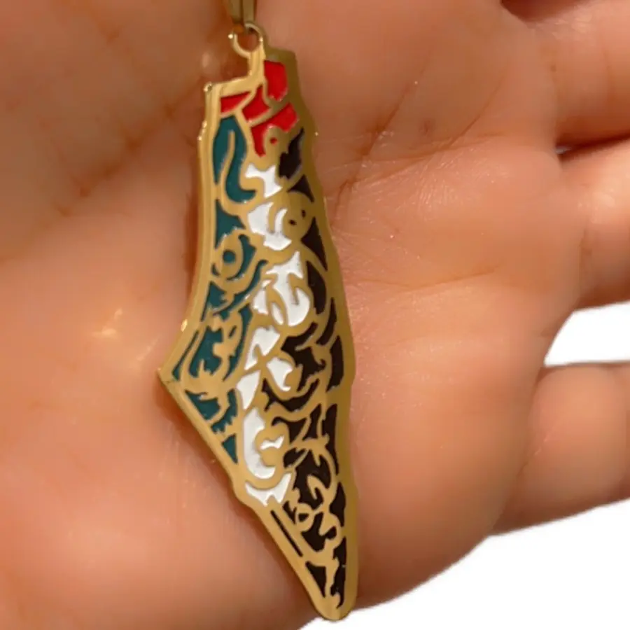 Palestine Flag Necklace