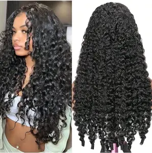 GK Burmese Curly Wig 13x6 HD Lace Front Kinky Curly Wig for Women 220% Pre Plucked with Baby Hair Natural Black Real Human Hair Wig #SummerVibes summerwins