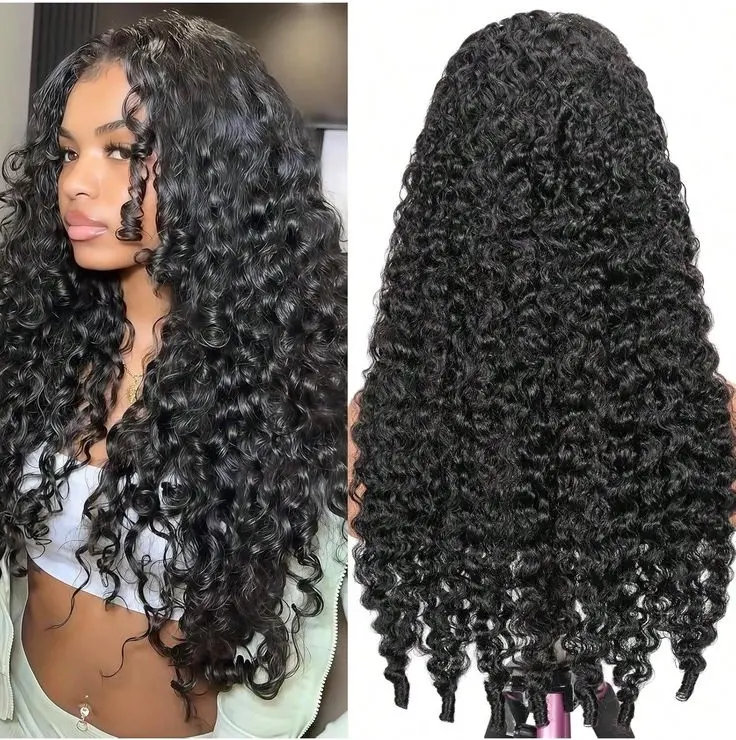 GK Burmese Curly Wig 13x6 HD Lace Front Kinky Curly Wig for Women 180% Pre Plucked with Baby Hair Natural Black Real Human Hair Wig #SummerVibes summerwins Preplucked Wigs Lace Frontal Wig