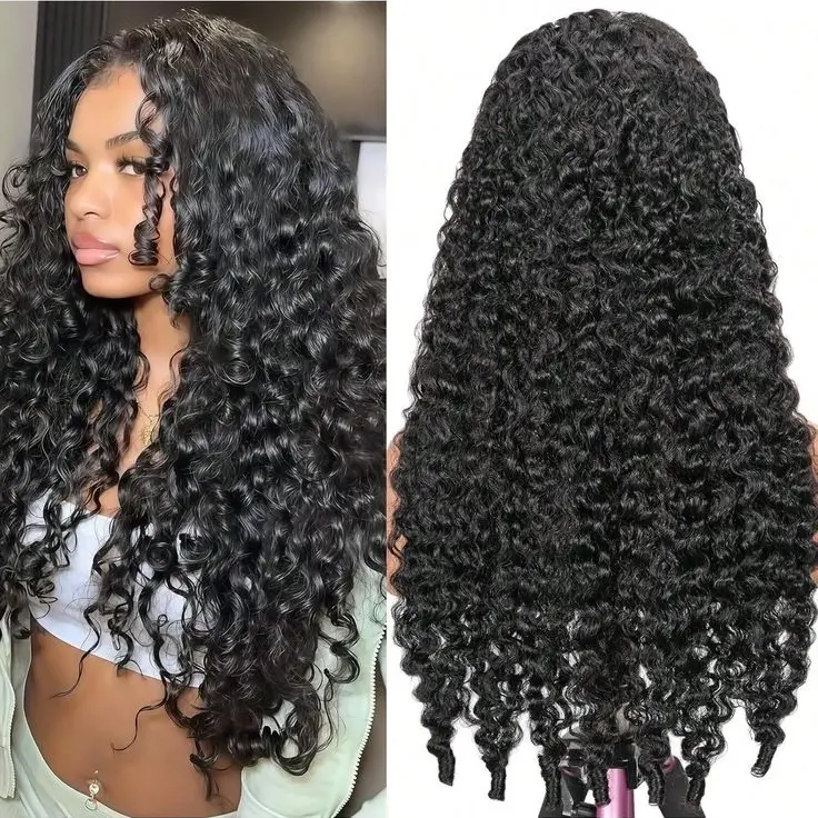 GK Burmese Curly Wig 13x6 HD Lace Front Kinky Curly Wig for Women 180% Pre Plucked with Baby Hair Natural Black Real Human Hair Wig #SummerVibes summerwins Preplucked Wigs Lace Frontal Wig