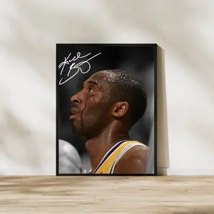 Kobe Bryant Art Print: Basketball Legend Man Cave Decor