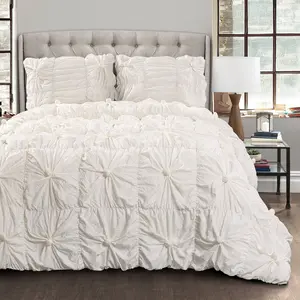 Lush Decor Bella 3 Piece Comforter Set with Floral Design, Soft Fabric, and Elegant Style Lush Decor Bella 3 Piece Comforter Set with Floral Design, Soft Fabric, and Elegant Style