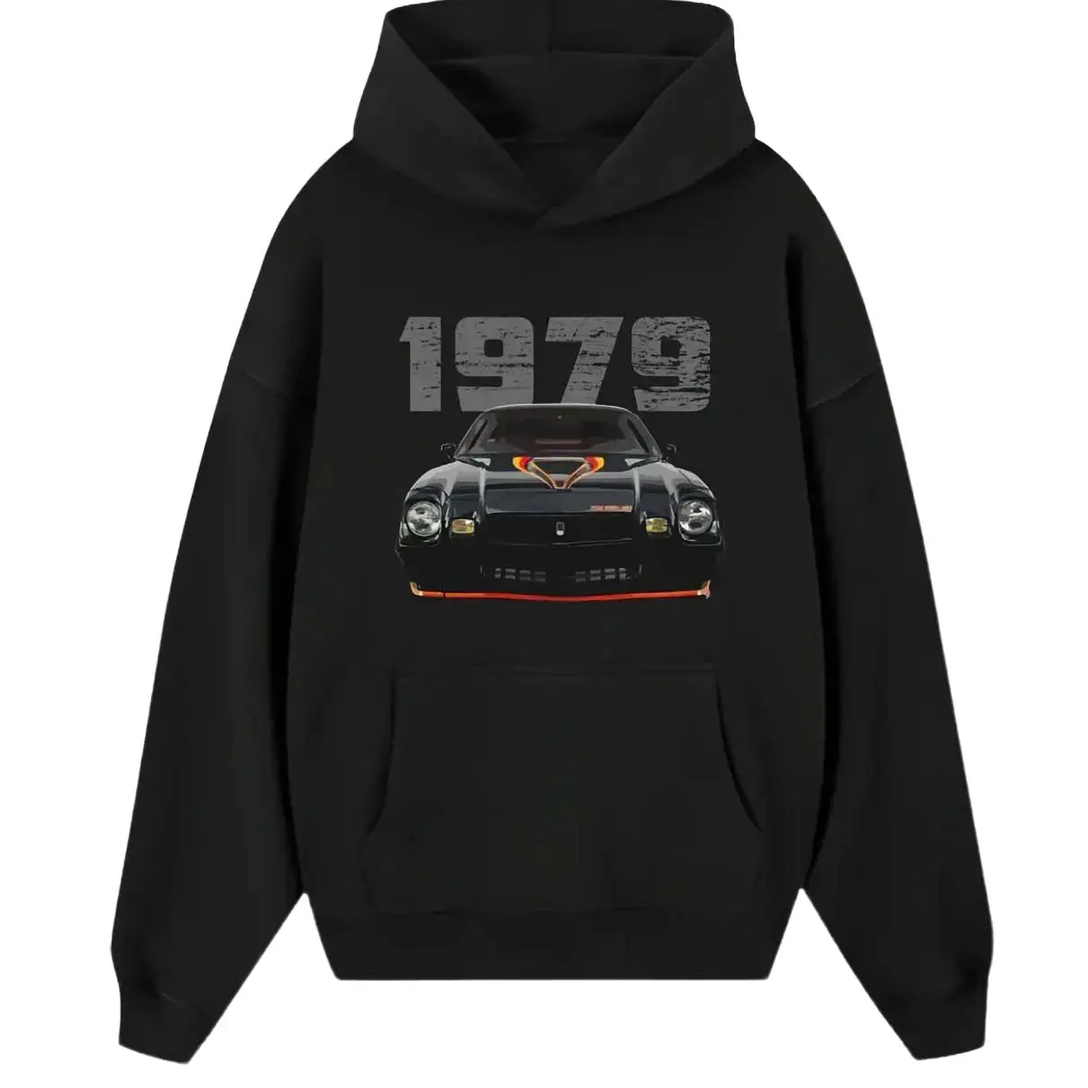 1979 Camaro Z28 Hoodie, Winter Streetwear for Car Fans, Pullover Unisex Cotton for Car Guys