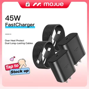 45W USB C Super Fast Charger Type C Charger Fast Charging Android Phone Charger Block with 6FT Type C Charging Cable for Samsung Galaxy S26 Ultra/S26/S26+/S25/S25 Ultra/S25+/S24 Ultra/S23 Ultra/S22