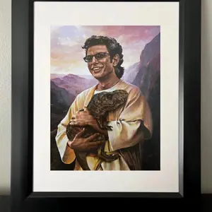 Saint Jeff Goldblum. Jurassic Park. Dinosaur Art, Room Decor