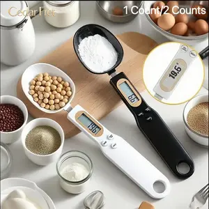 2PCS High Precision Kitchen Scale Spoon or Electronic Scale, Creative Digital Display Measuring Spoon, Compact Kitchen Scale for Cooking Baking