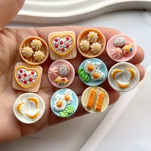 13-Piece Random Mini Dessert Set, Resin Food Micro Model, DIY Jewelry Making, Desktop Decoration, Dollhouse Accessories, Perfect Holiday Gift