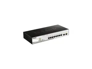 D-Link 10-Port Gigabit Smart Managed PoE+ Switch | 8 PoE+ Ports (65W) + 2 Optical SFP Ports | L3 Lite | NDAA/TAA Compliant (DGS-1210-10P)