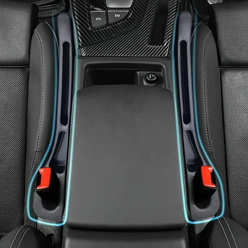 2-piece Set Car Seat-Gap Storage Strip, Car Seat-Gap Organizer, Car Storage Organizers, Leak-proof Design Car Seat-Gap Storage Strip, Car Interior Accessories, Car Organization Accessories