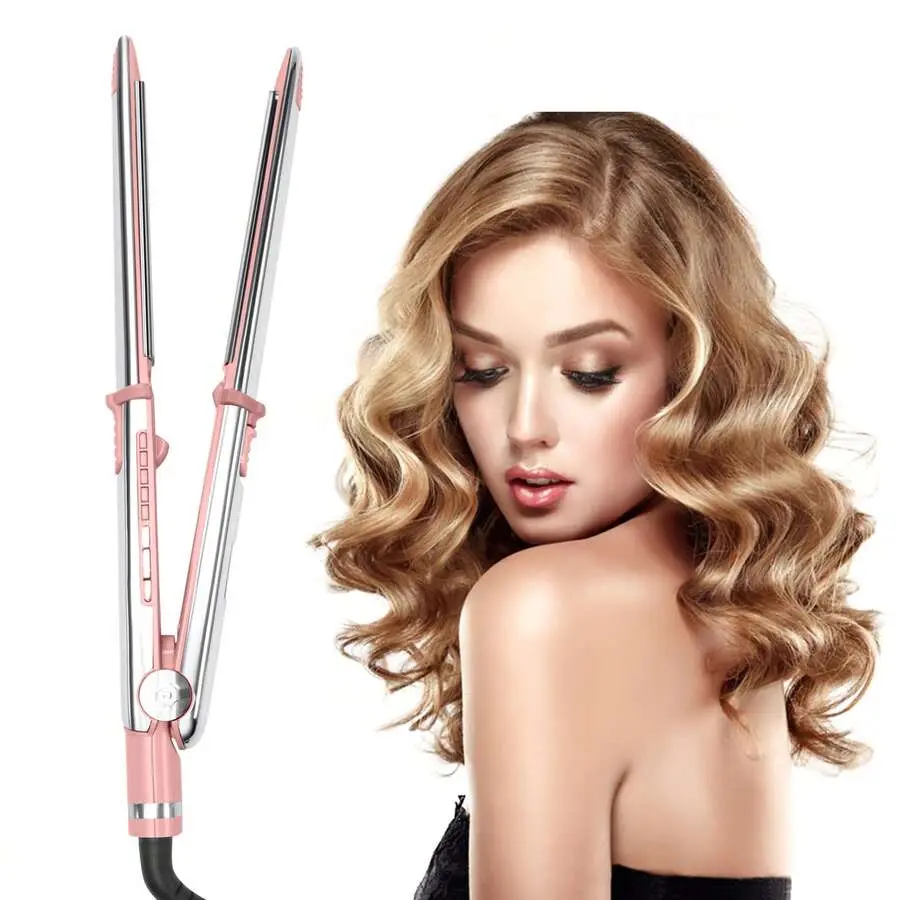 2026 Upgrade 75W Pink Hair Straightener with 360° Swivel Cord, 230°C Max Temp, Plug-In, Portable, Time-Saving Hair-Care Tool for Straightening, Ideal for Travel & Daily Use, Christmas Gift, TikTokMadeMeBuyIt