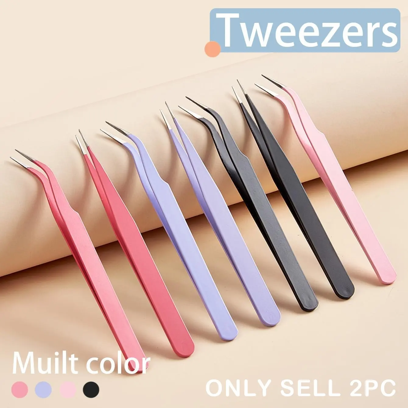 Multifunctional Guka Precision Tweezers Set, Creative Macaron Clips for DIY Scrapbooking, New Handheld Tools for Craft Lovers, Tweezers for Crafting, No Batteries Needed