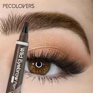 1pc Long-Lasting Waterproof Eyebrow Pencil-Waterproof & Smudge-Proof Formula, Dual-Ended Liquid Brow Pen For & Dramatic Looks, Makeup Lovers, Trendy Girls, Valentine'S Day Gift, Cosmetic, Eyebrow Makeup Products