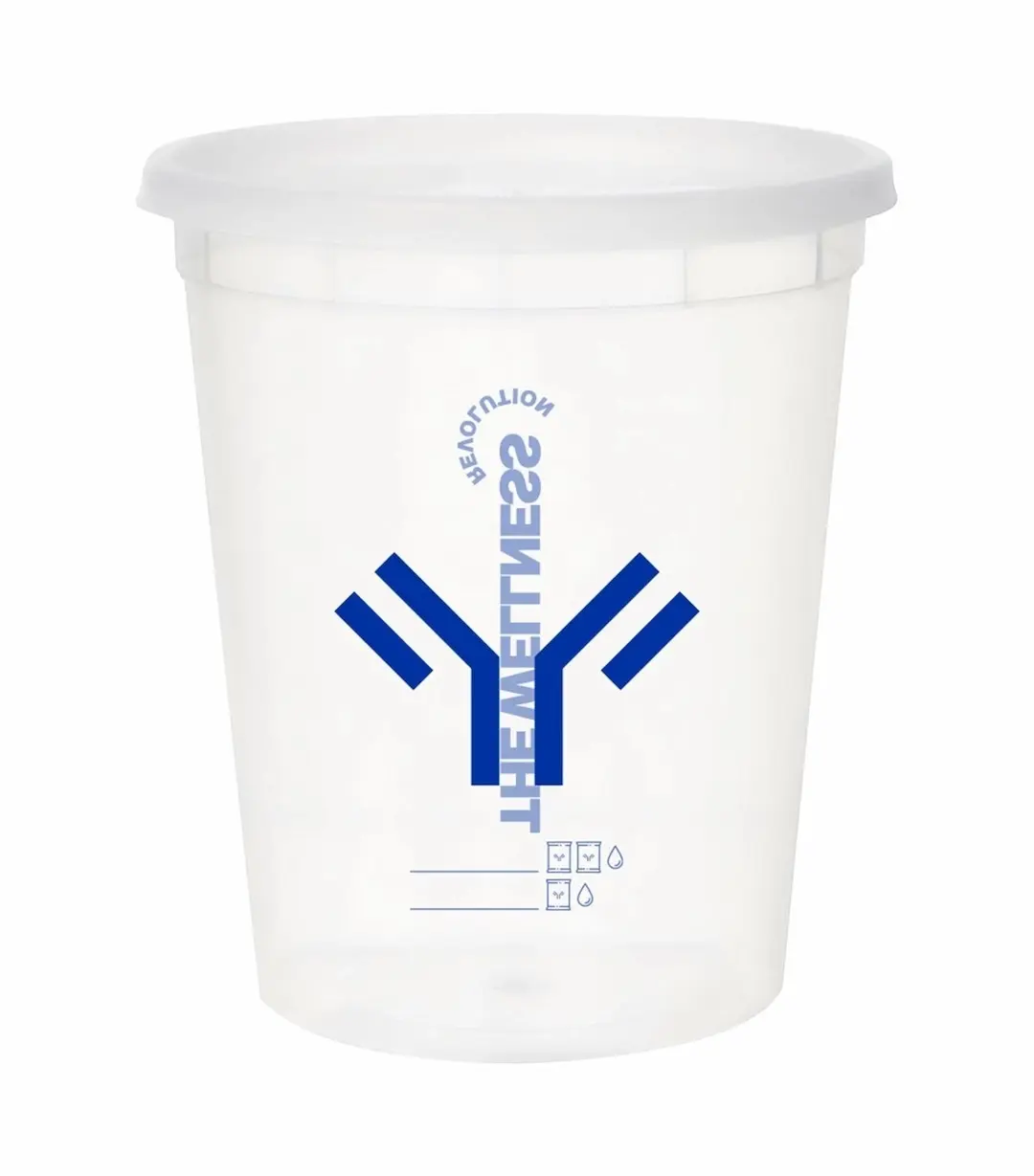 Shaker Cup for Immunocal BPA Free Mixing Plastic Cup Reusable Washable Portable Drinkware Tumbler Bottle