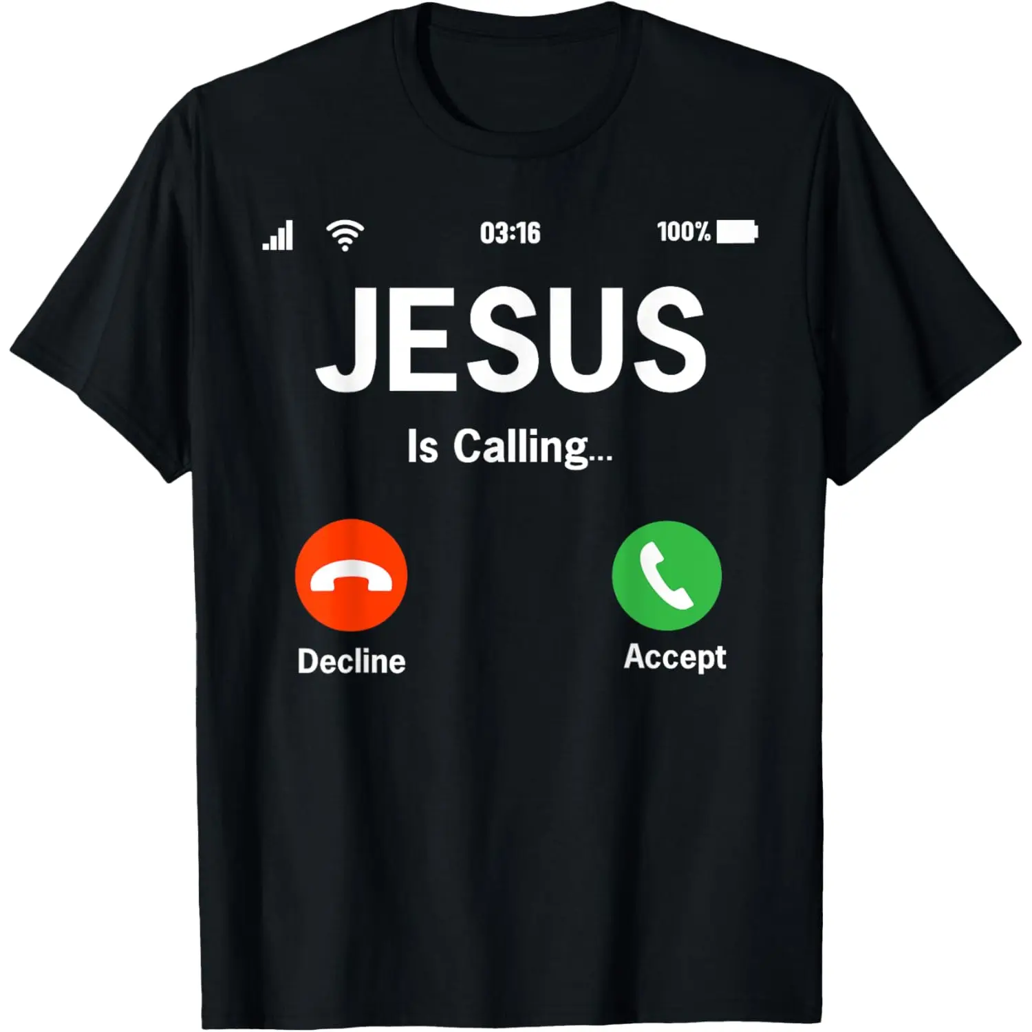Jesus Is Calling Vintage Phone Dial T-Shirt For Faithful Followers 100% Cotton Comfort Fit