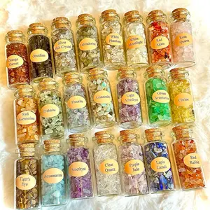 Vibrant Aura All Natural Crystal Jars (6) 15ml and Free Gifts