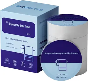 Disposable Bath Towels, Large Compressed Towel Tablets Disposable Towels Portable Thick Paper Towel  Suitable for Hiking Camping  Swimming and Traveling, 55.1 x 27.5 Inches