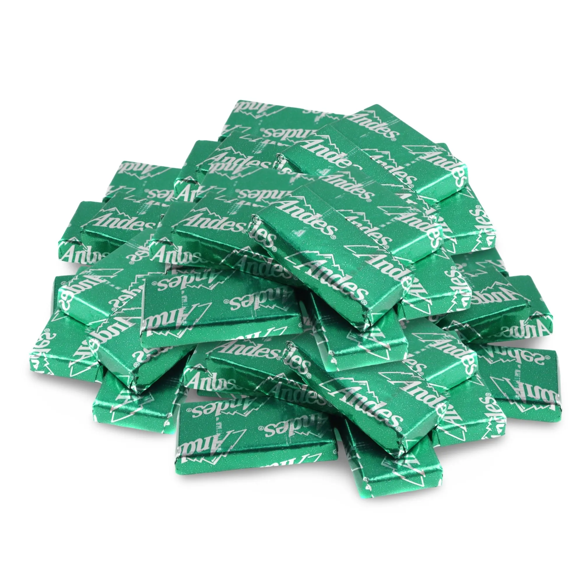 Andes Creme de Menthe Smooth Mint Chocolates, Wrapped Bulk 1 lb.