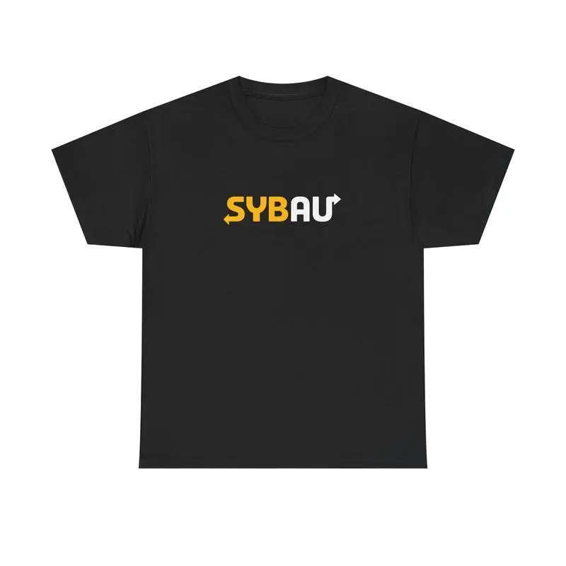 SYBAU Subway Meme T-Shirt Sweatshirt & Hoodie Funny Viral TikTok Tee Unisex Streetwear Top Vintage Graphic Round Neck Comfort Colors for Women Casual Wear - Womenswear