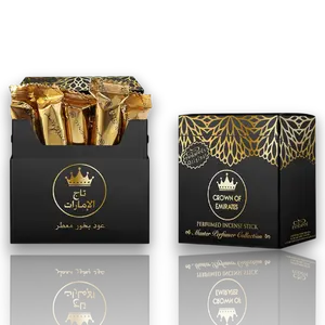 Nabeel Crown of Emirates Perfumed Incense Sticks Refill Pack, 50G Fragrance Aroma Scent with Vanilla, Rose, Citrus & Musk (Home Fragrance Home Care Supply)