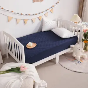 Bedsum 2 Pac 100% Waterproof Mattress Cover Set,Soft Dirt-Proof Bedroom-Comfortable & Breathable Mattress Pad Cover for Baby, Pets