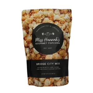 Miss Hannah's Gourmet Popcorn Bridge City Mix - Caramel Corn Kettle Corn & Cheesy Cheddar Popcorn Kernels Sweet Savory Crispy Snacks