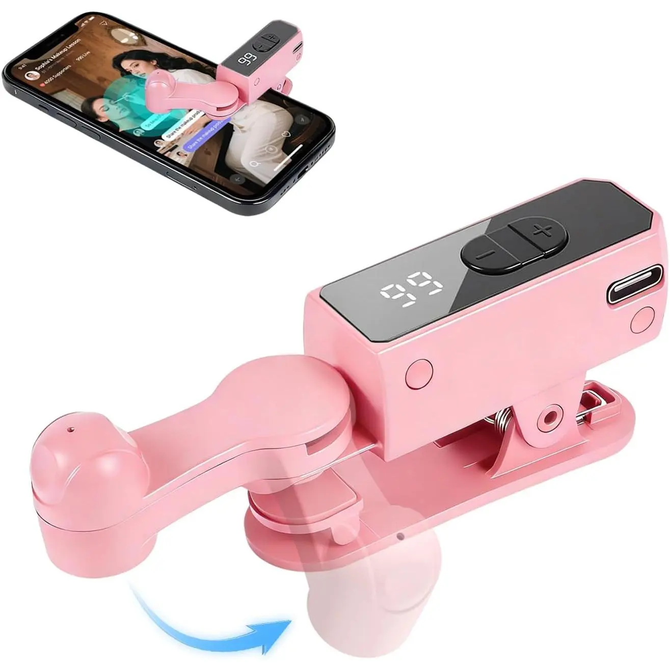 Portable Screen Tapper with Ergonomic Shape, Lightweight Digital Clicker for Mobile Gaming, Live Stream Engagement and Concert Tickets, Digital Led Screen