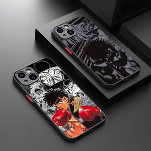 Boxing H-Hajime no Ippo Cool Phone Case For iPhone 17/16/15/14/13/12/11/Pro/ProMax/Plus/17Air Drop Matte Shockproof Soft Black Cover,Making It an Excellent Gift Choice for Anime lovers Enthusiasts.